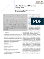 Phase Selection Lattice Distortions and