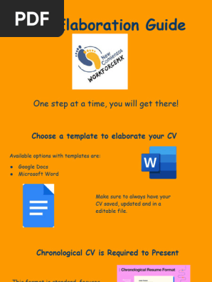 CV Elaboration Guide
