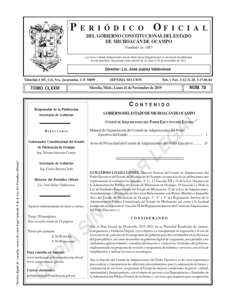 Manual de Organización CADPE 2025 | PDF | Gobierno E | Bienes