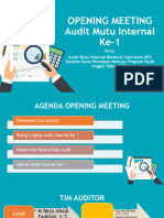 D - PPT Opening Audit