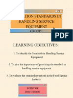Sanitation Standards in Handling Service Equipment