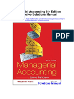 Managerial Accounting 6th Edition Jiambalvo Solutions Manual