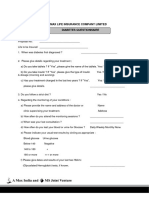 Diabetes Questionnaire