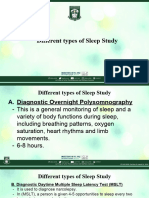 Different types of Sleep Study