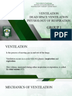 Ventilation Dead Space Ventilation Physiology of Respiration