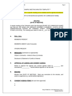 Meeting Minutes Template (PDF)