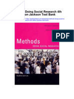 Methods Doing Social Research 4th Edition Jackson Test Bank