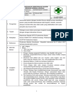 Sop Pelaksanaan Identifikasi Pasien Dengan Kondisi Khusus