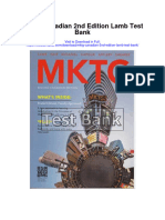 MKTG Canadian 2nd Edition Lamb Test Bank