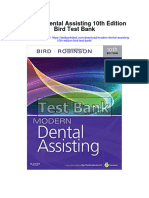 Modern Dental Assisting 10th Edition Bird Test Bank