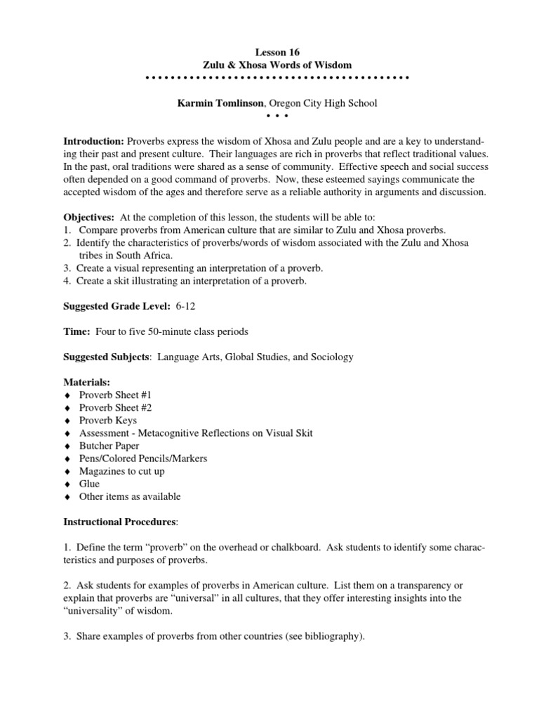 xhosa proverbs | Xhosa People | Proverb