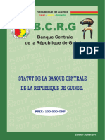 Statut de La Banque Centrale de La Republique de Guinée