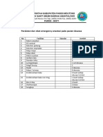 Peralatan Dan Obat Emergency Anestesi Pada Pasien Dewasa