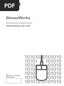 Biesseworks Instructions For Use PDF Free