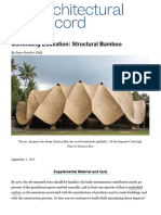 Continuing Education - Structural Bamboo - Architectural Record