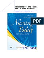Nursing Today Transition and Trends 7th Edition Zerwekh Test Bank