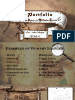 CABANGON E Portfolio of Primary Sources in Philippine History PDF