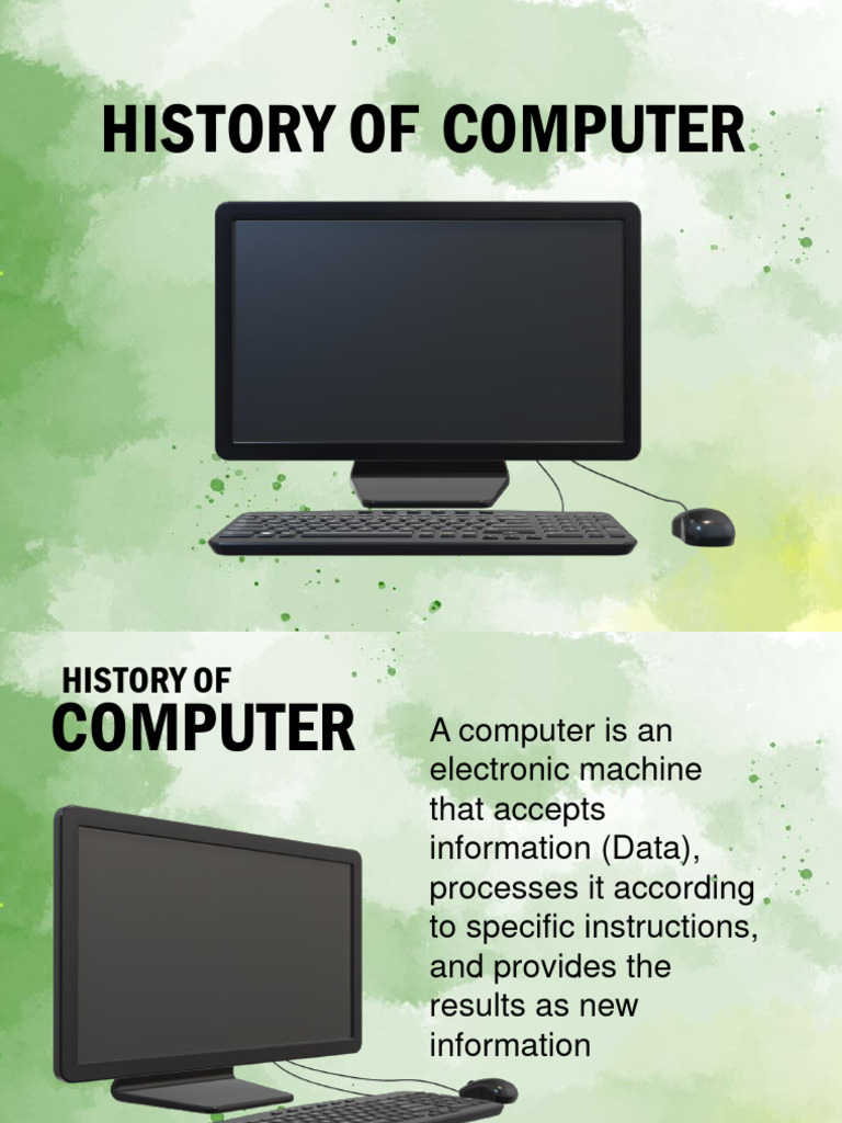History of Computer | Download Free PDF | Information | Computer Science