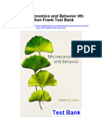 Microeconomics and Behavior 9th Edition Frank Test Bank