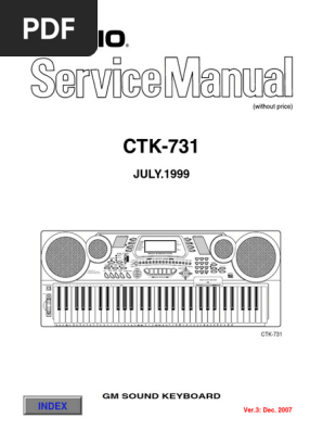 Casio CTK-731 Keyboard Overview | PDF | Floppy Disk | Power Supply