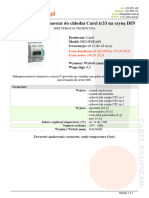 Specyfikacja Techniczna Carel DN33F0EA00