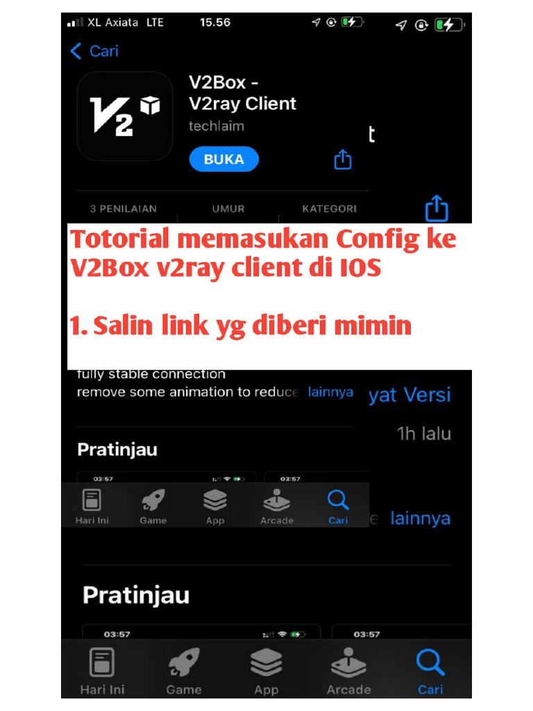 Totorial V2Box-V2ray Client Di IOS | PDF