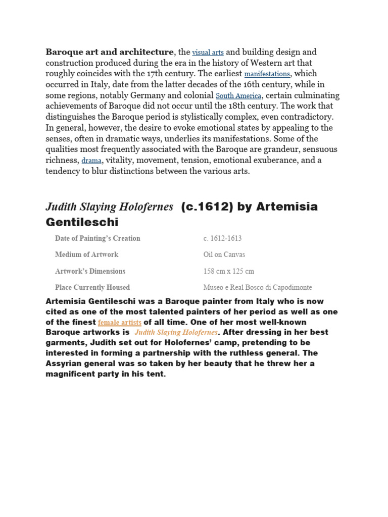 Baroque Pdf Baroque Paintings