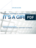 Response On It's A Girl, A Documentary - by Subhalaxmi D Bora