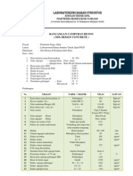 Uji Karakteristik & Mix Design K-250 Punyaku