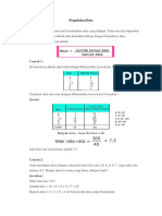 Pengolahan Data Mean Modus Median