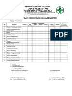 Ceklist Listrik Dan Air