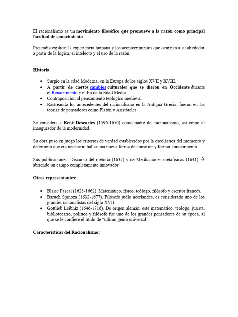 El Racionalismo Es Un PDF