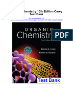Organic Chemistry 10th Edition Carey Test Bank