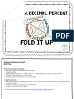 Fraction, Decimal, Percent: Fold It Up