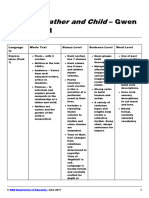 English Advanced s6 The Craft of Writing Resource 30 Father and Child Language Table