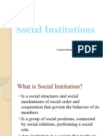 Chapter 2 Social Institutions and Groups