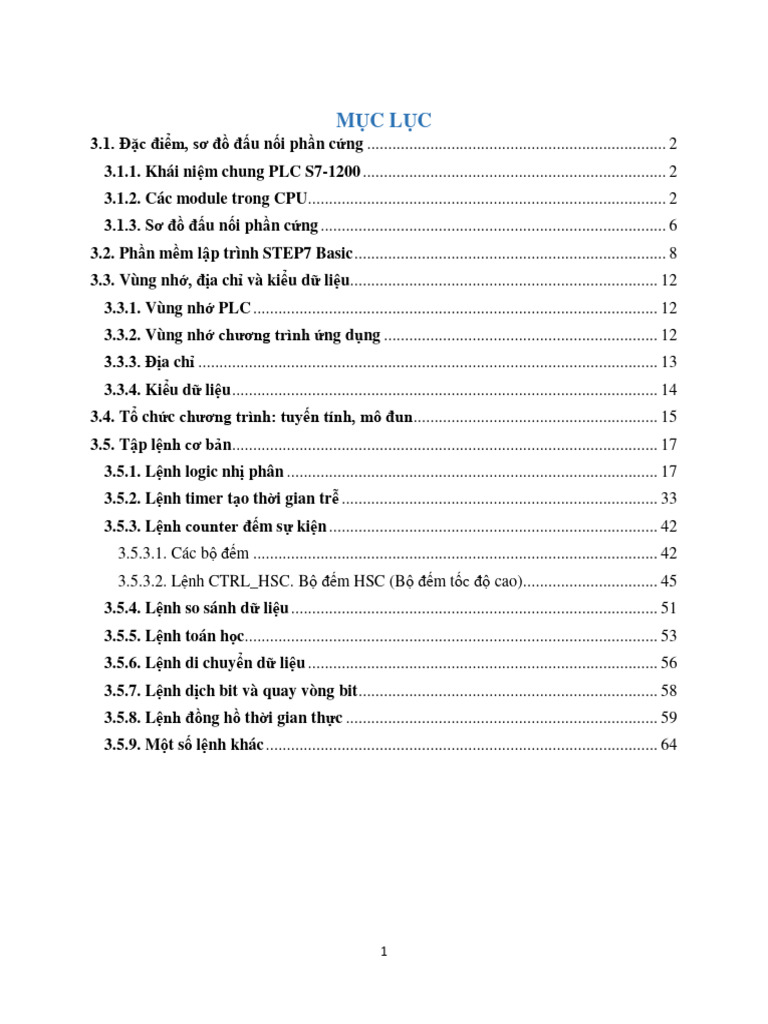 Tài Liệu PLC 1 | PDF