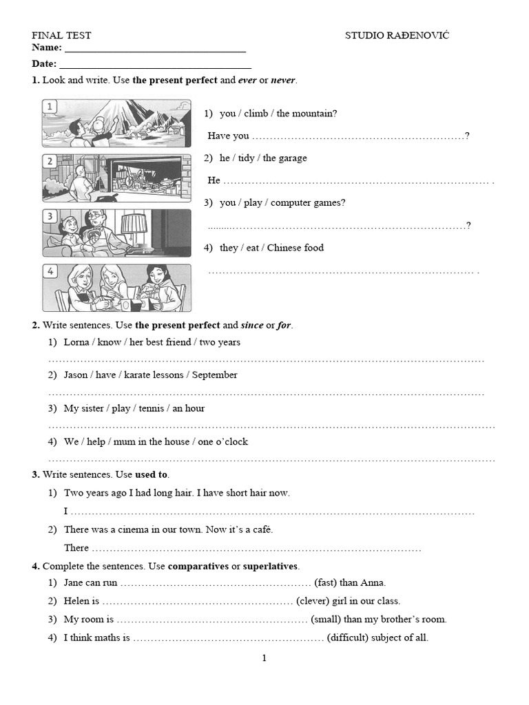 Grade 6 - Test 2021 | PDF
