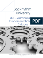 109 - A6eecb36df94e3d06aba - Logrhythm University Administration Fundamentals Training 301 Syllabus