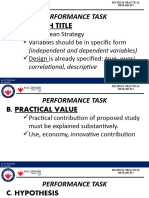 Performance Task General Instructions