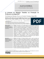 O Processo de Redução Temática Na Formação de Professores em Iguaí-BA