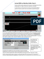 Setting Up Derived RPM On Mainline Roller Chassis Dynamometers