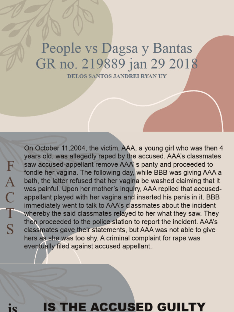 Ruling on Dagsa y Bantas Case | PDF