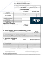 Jose R. Reyes Memorial Medical Center Medical Training and Research Office Applicant'S Personal Data Sheet
