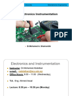 Lect 1 - Electronics and Instrumentation