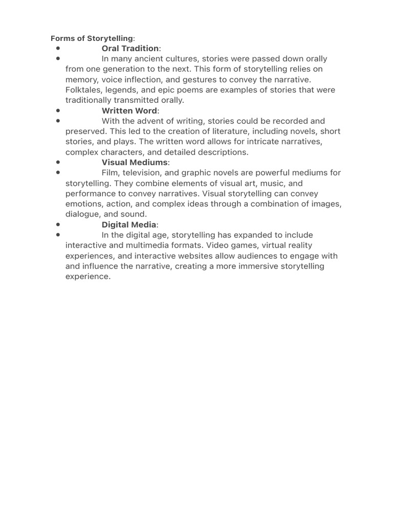 STORYTELLING DEFINITION SIGNIFICANCE TYPES RULES AND EXAMPLES visual data 2