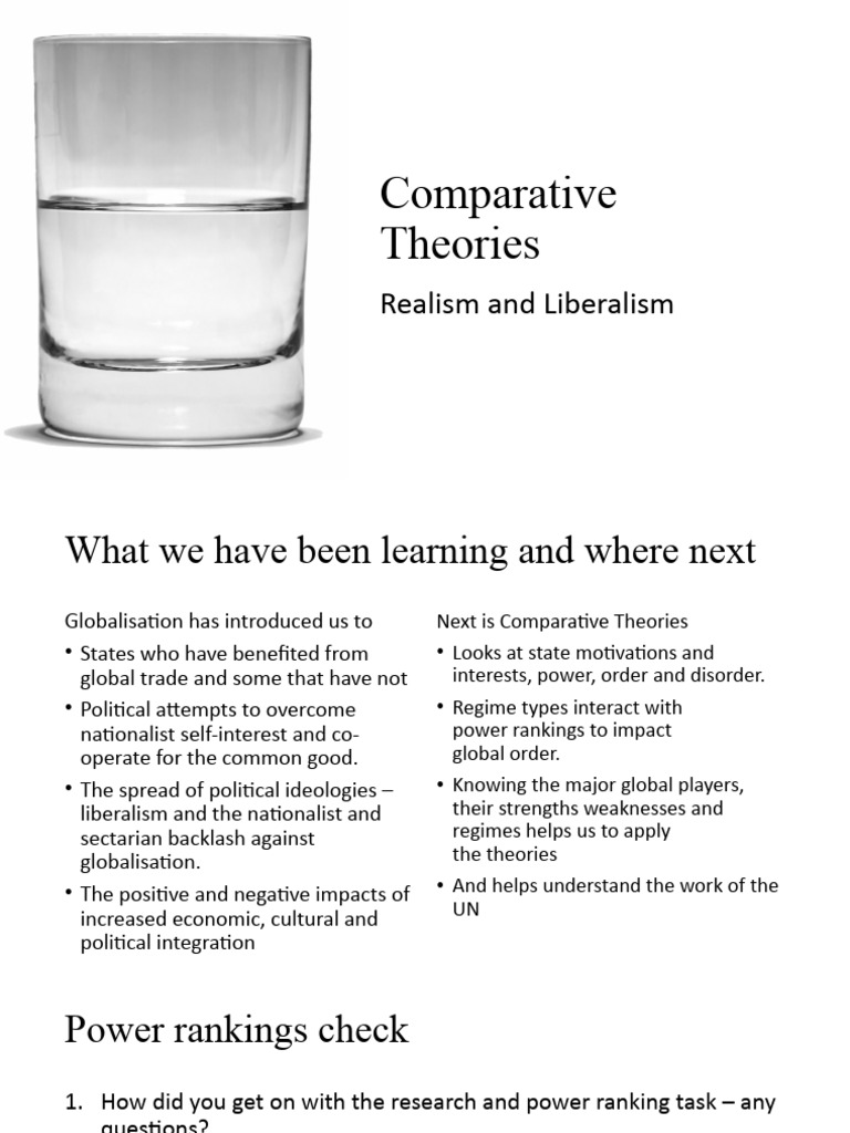 Realism vs Liberalism in International Relations | PDF | The Prince ...