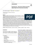 The Childhood Trauma Questionnaire-Short Form (CTQ-SF) Used With Adolescents - Methodological Report From Clinical and Community Samples