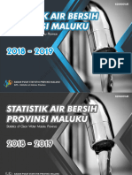 Statistik Air Bersih Provinsi Maluku 2018 - 2019