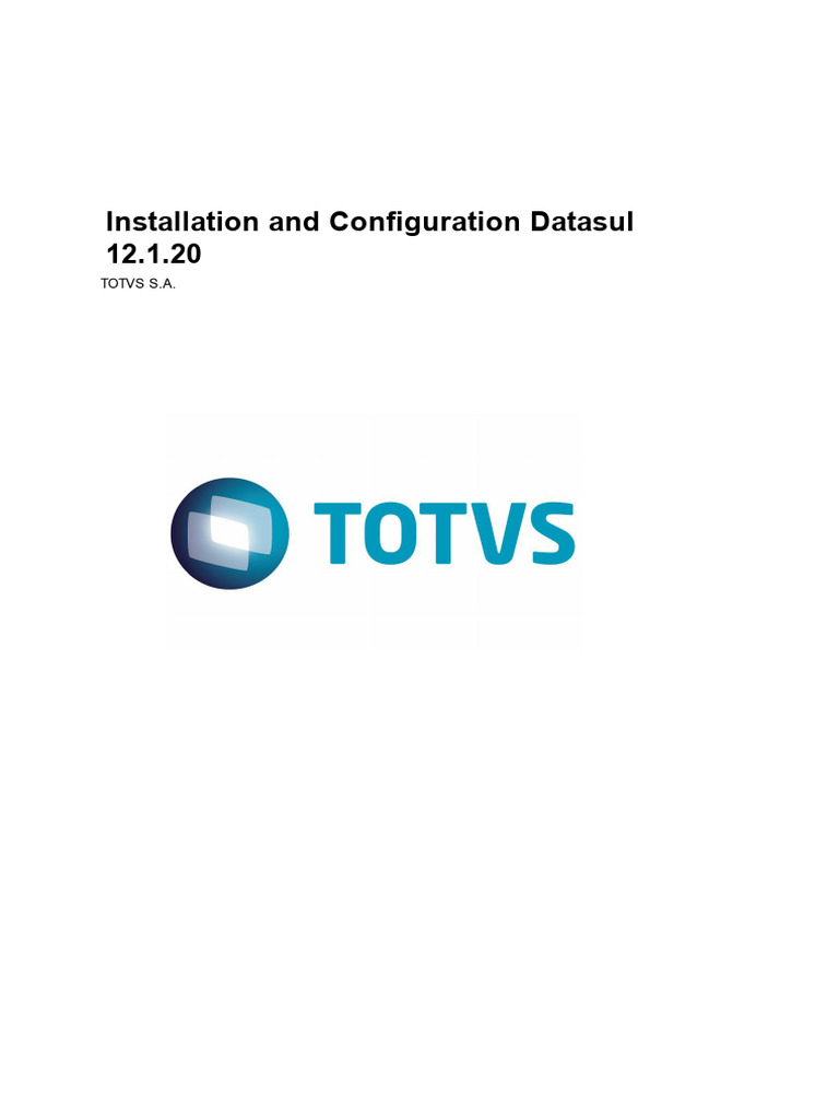 Datasul 12.1.20 Installation Guide | PDF | Databases | Installation ...
